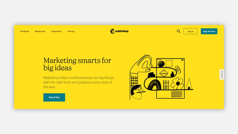 Example of a bold serif font used on a website