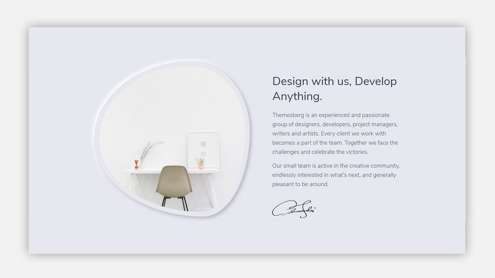 neumorphism website hero design example