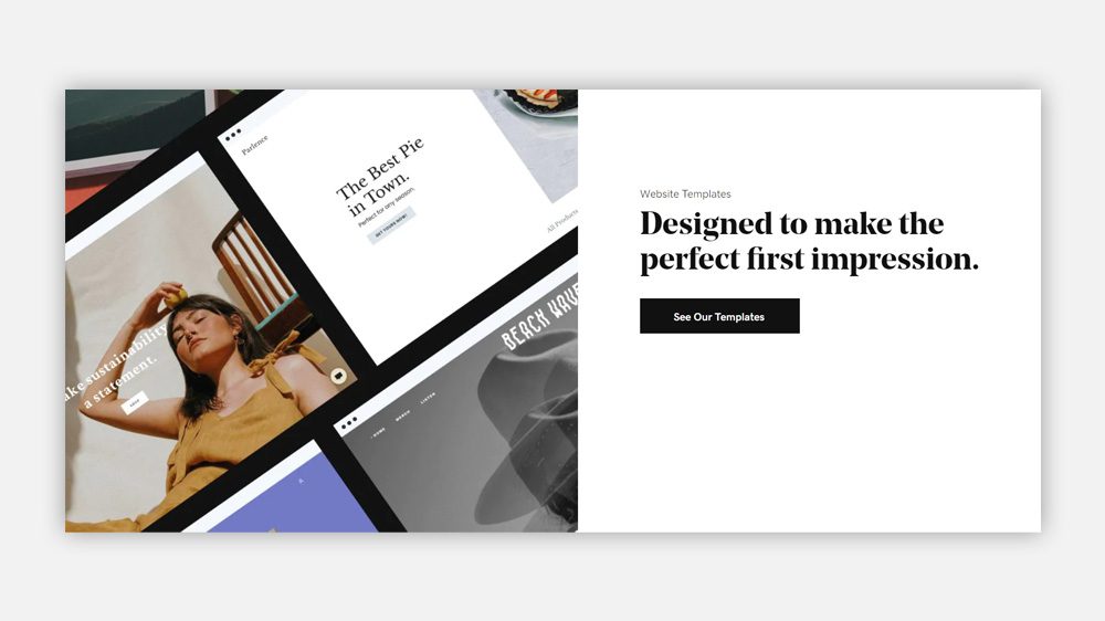 Example of a bold serif font used on a website